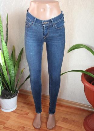 Джинсы левис скинни 24 размер levis 710