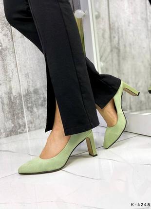 Натуральная замша, удобные женские модные туфли2 фото