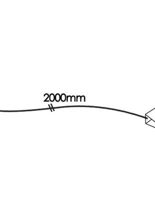 Кліпса світлодіодна пластикова для підсвітки скляних полиць 12v/dc 0.72w тепло біле світло, білий провід ledua8 фото