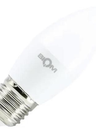 Світлодіодна лампа c37 4w e27 4500k матова вт-548 biom