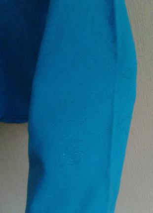 Французская голубая кофта блуза футболка с рукавом лонгcлив с принтом р.хс-м4 фото