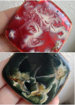 Кулон массивный двухсторонний винтаж франция