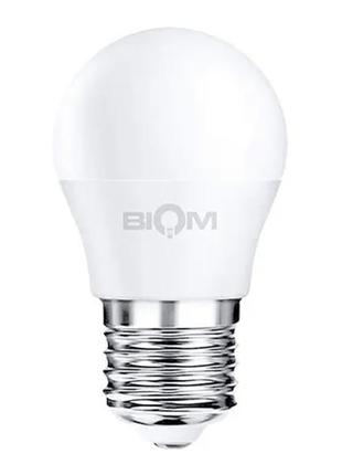 Світлодіодна лампа g45 9w e27 4500k матова вт-584 biom1 фото