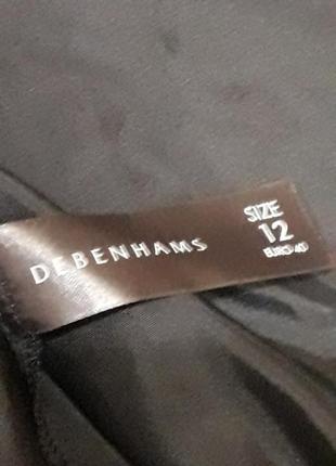 Debenhams  шелковое  шикарное платье  с объёмной  вышивкой р.124 фото