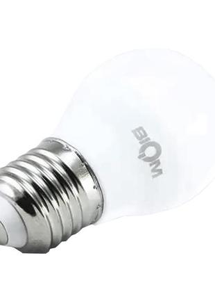 Світлодіодна лампа g45 7w e27 3000k матова вт-563 biom