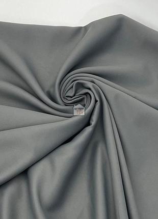 Тканина для штор блекаут flat матова однотонна, колір сірий №13, шторна тканина на відріз