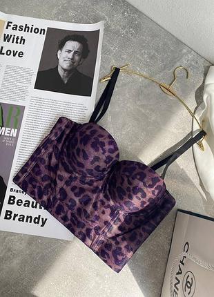 Топ бюстье с чашками с поролоном на косточках к6645