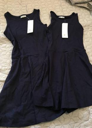 Коттонове плаття pepco нове, р.152 темно-синього кольору. р.152-довжина 79 см, пог 35 см, пот 32 см,