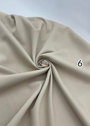 Тканина для штор блекаут flat матова однотонна, колір кремовий №2, шторна тканина на відріз