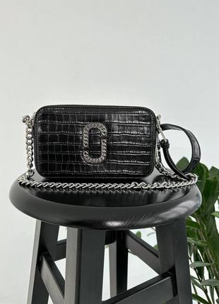 Marc jacobs the croc embossed black