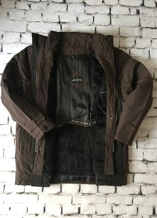 Коричневая курточка мужское пальто зима двойной подклад