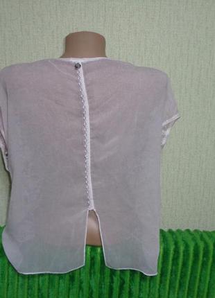 Бледно-розовая полупрозрачная блуза2 фото
