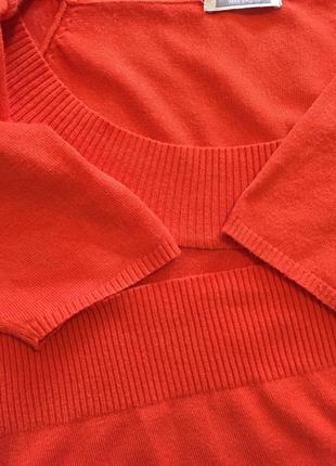 Трикотажна коралова кофточка, mango, mng, іспанія. 4