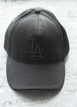 Мужска черная кепка los angeles lakers из хлопка фиксируется на липучке бейсболка лос-анджелес3 фото