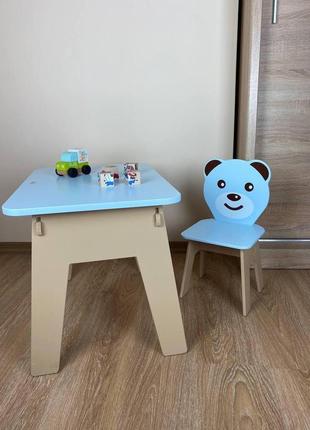 Вау! дитячий стіл! чудовий подарунок для дитини. стіл із шухлядою та стільчик. для навчання, малювання, гри7 фото