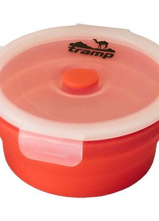 Контейнер складаний з кришкою-кліпсою tramp (550ml) orange (trc-088-orange)