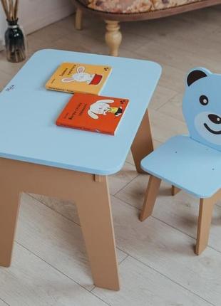 Вау! детский стол! отличный подарок для ребенка. стол с ящиком и стульчик. для учебы,рисования,игры