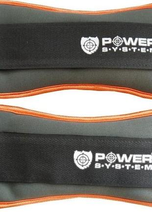 Обважнювачі-манжети для ніг та рук power system ps-4045 ankle weights (2шт.*0.5 kg) (пара)2 фото