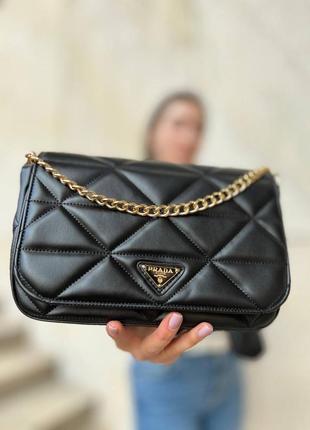 Сумка prada gold black