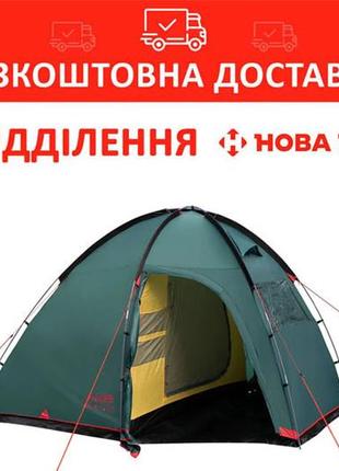 Палатка tramp bell 4 (v2) 4 местная зеленая (trt-081)