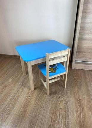Детский стол и стул. для учебы,рисования,игры. стол с ящиком и стульчик.6 фото