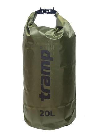 Гермомешок tramp pvc diamond rip-stop оливковый 20л (utra-113-olive)