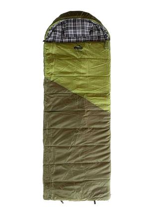 Спальний мішок tramp kingwood regular ковдра правий dark-olive/grey 220/80 utrs-053r