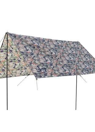 Тент со стойками туристический tramp 3x3 камуфлированный (utrt-104-camo)