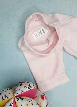Новые штаники на новорожденную девочку  штанишки велюровые брючки розовые george2 фото