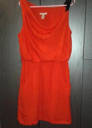 Нарядное, яркое платье mango, размер 12/l.