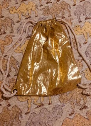 Гламурный женский золотой блестящий рюкзак мешок eight 2 nine2 фото