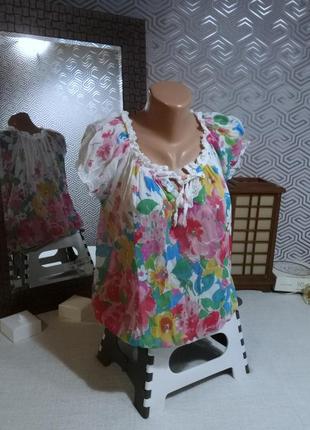 Итальянская невесомая блуза из смесового шёлка2 фото