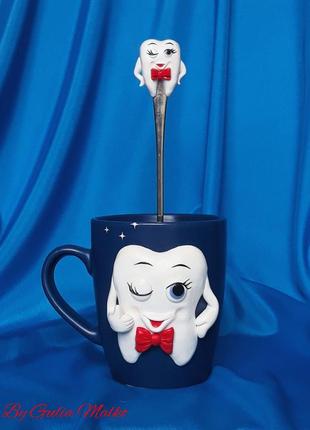 Чашка с ложкой  для стоматолога3 фото