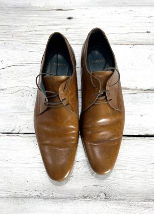 Туфлі фірмові burton menswear london, коричневі, шкіряні 46 (12, 31 см) відмінний стан5 фото