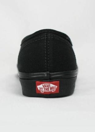 Кеды vans authentic mono black текстиль ванс венсы черные4 фото