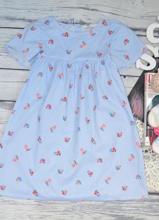 8 - 9 лет 128 - 134 см h&amp;m шикарное очень нарядное романтичное платье сарафан для принцессы цветы3 фото