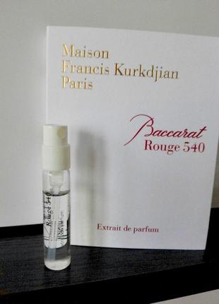 Maison francis kurkdjian baccarat rouge 540💥original відливант 1 мл розпив аромату затест5 фото