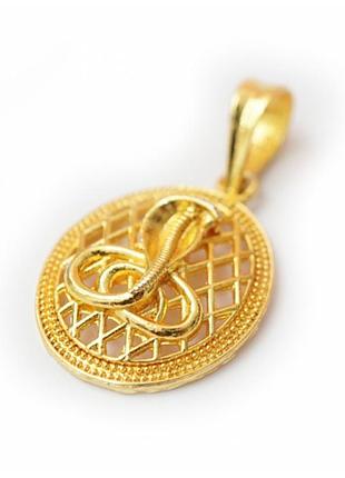 Кулон металлический кобра