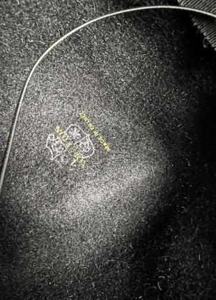 Капелюх ексклюзивний mopherton, чорний, made in france, розмір 55 см, відмінний стан5 фото