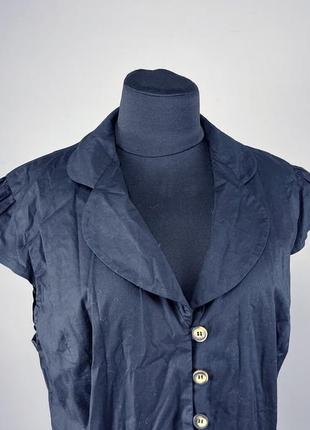 Блуза стильна la vie, бавовна, чорна, розмір 14 (м) відмінний стан4 фото