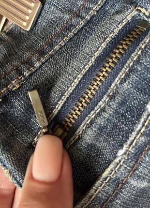 Zara джинсовая мини необработанный низ5 фото
