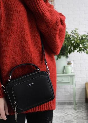 Сумка на длинной ручке cross-body сумочка трендовая и стильная кроссбоди david jones3 фото