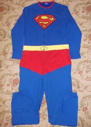 Пижама слип кигуруми комбинезон ромпер супермен р. м6 фото