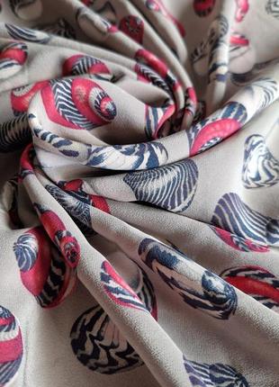 Женский  шелковый платок  палантин шарф  fabric frontline zurich9 фото
