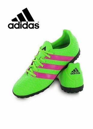 Яскраві футбольні кросівки сороконожки adidas ace 46p2 фото