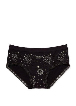 Акція від 3х шт м'які трусики хіпстери с шимером м оригінал victoria's secret виктория сикрет вікторія сікрет