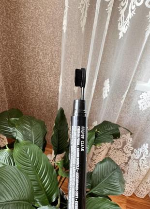 Олівець-помада для брів прозорий nyx professional makeup fill &amp; fluff eyebrow pomade pencil3 фото