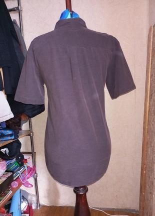 Винтажная льняная рубашка 44 размер street one3 фото