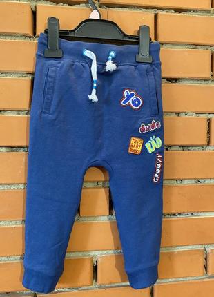 Спортивні утеплені штани 18-24 міс (86-92 см).