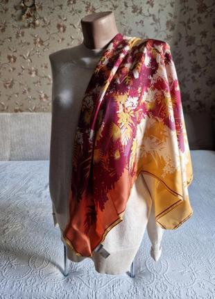 Женский яркий шелковый платок maddison1 фото